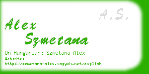 alex szmetana business card